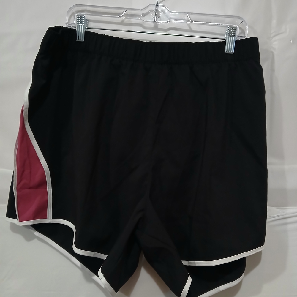 Reebok Black and White/pink Athletic Shorts